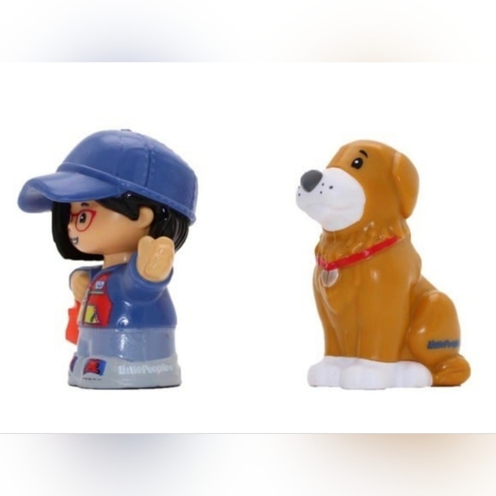 🖤 FISHER-PRICE LITTLE PEOPLE Good Boy & His Hooman NWT - Picture 3 of 4